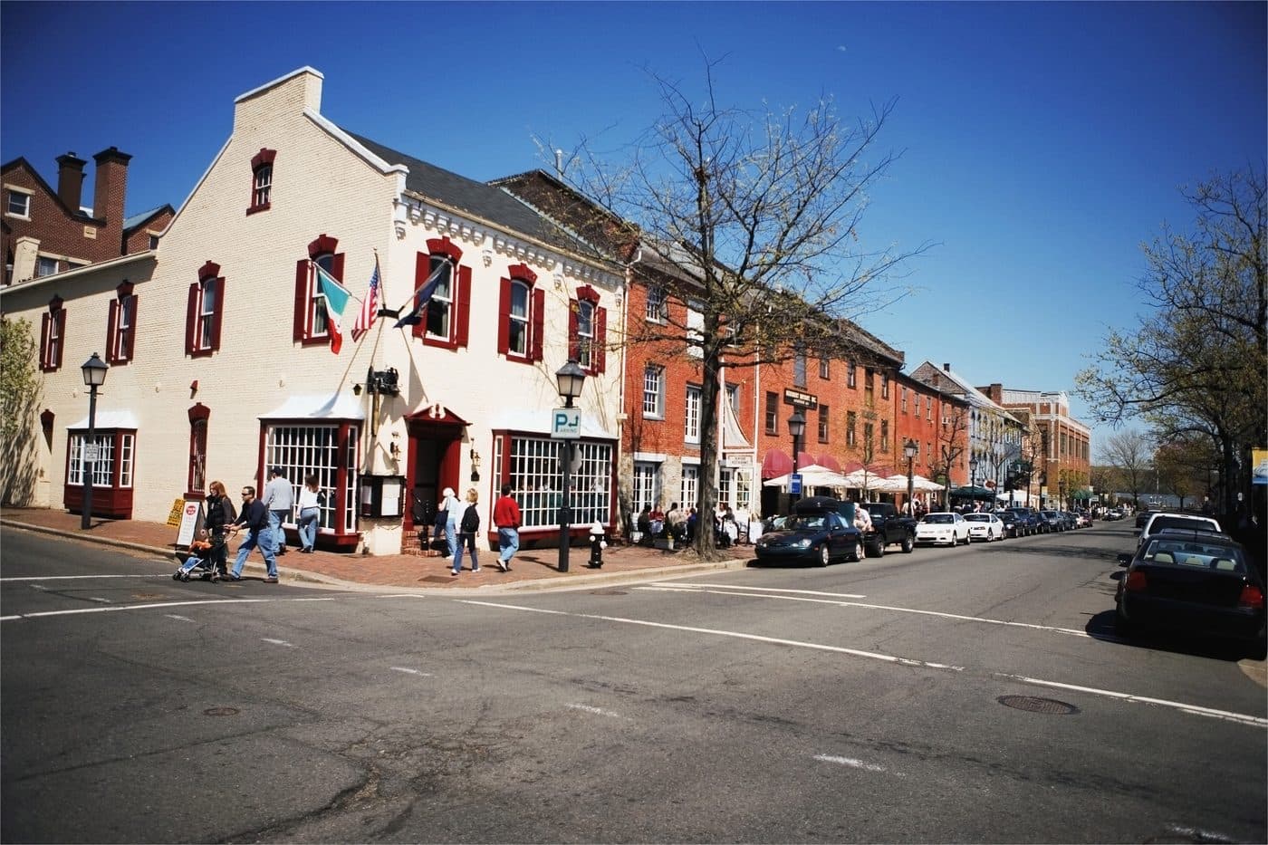 Historic King Street in Old Town Alexandria