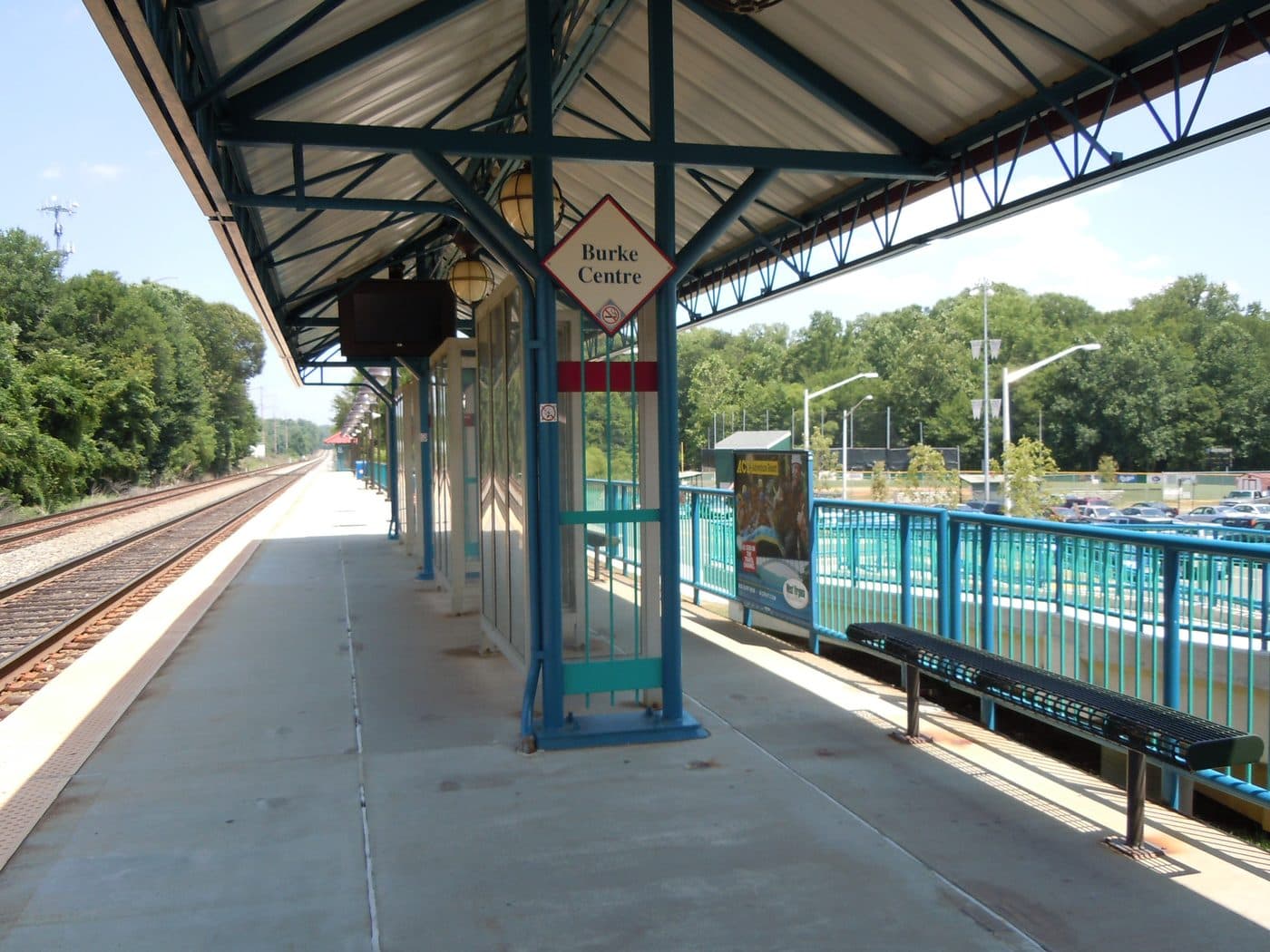 Burke VRE station platform