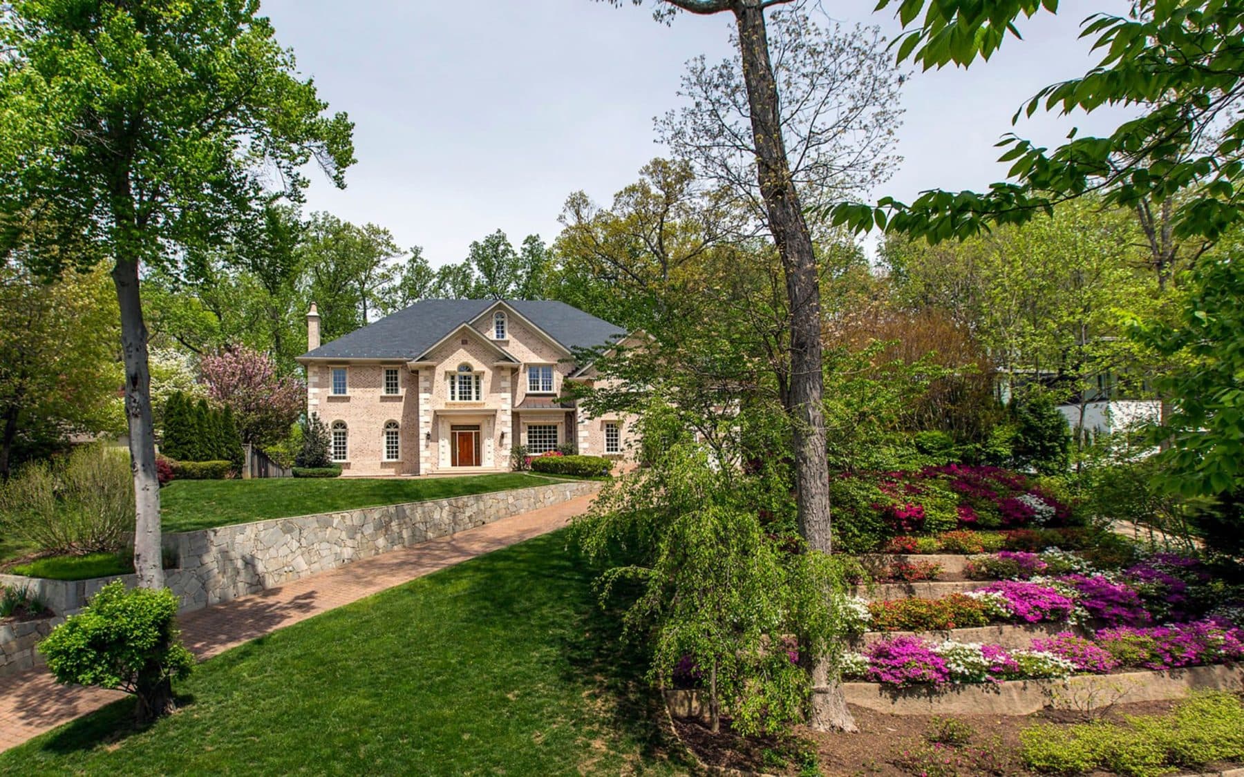 Northern Virginia home with landscaped gardens